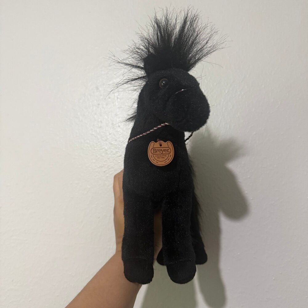 BREYER Black Horse Stuffed Animal by Aurora 12" Soft Plush